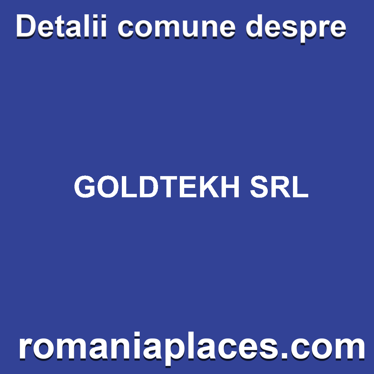 GOLDTEKH SRL
