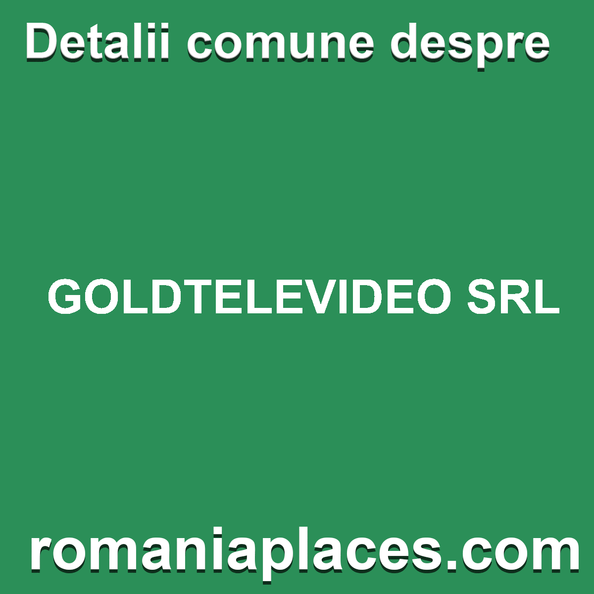 GOLDTELEVIDEO SRL