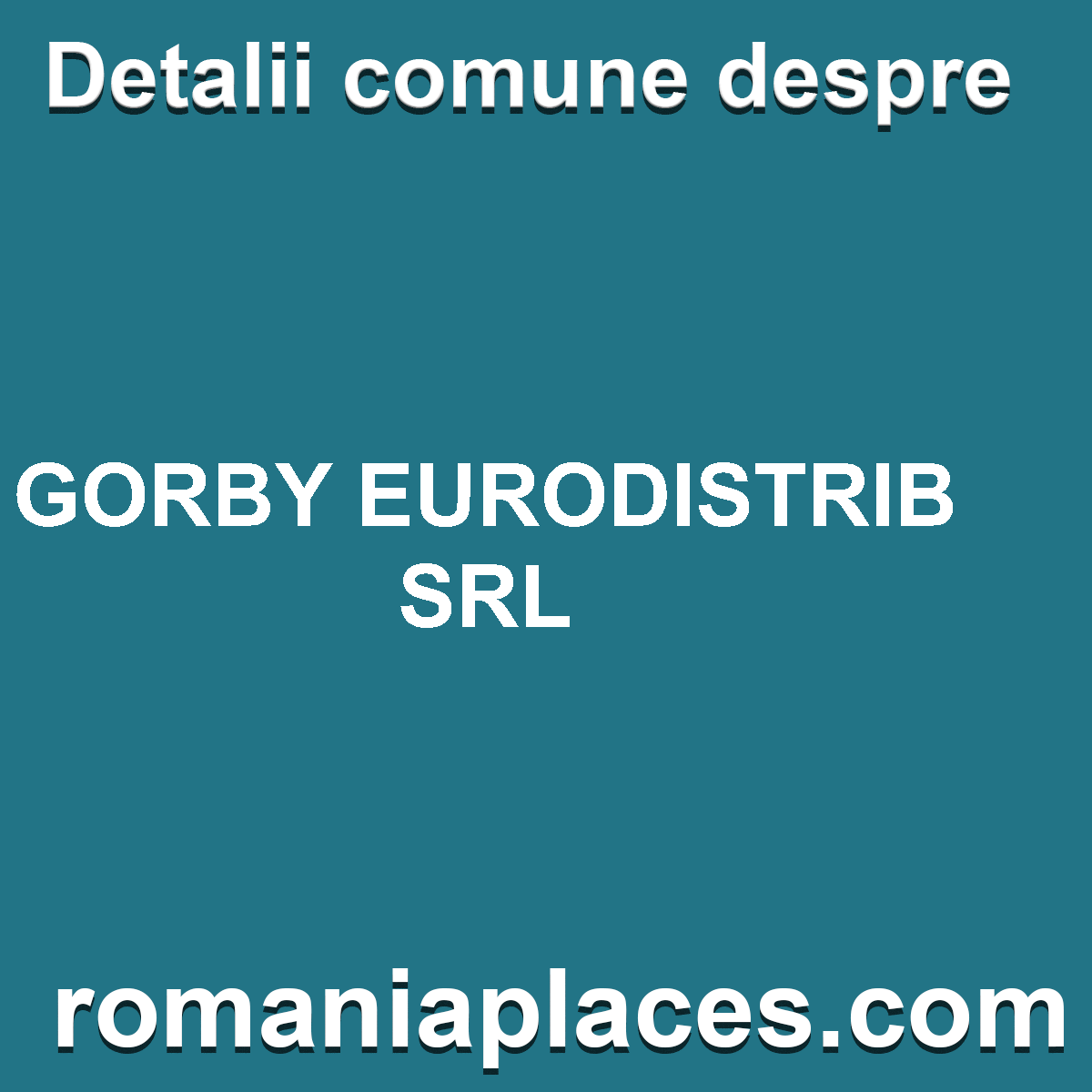 GORBY EURODISTRIB SRL