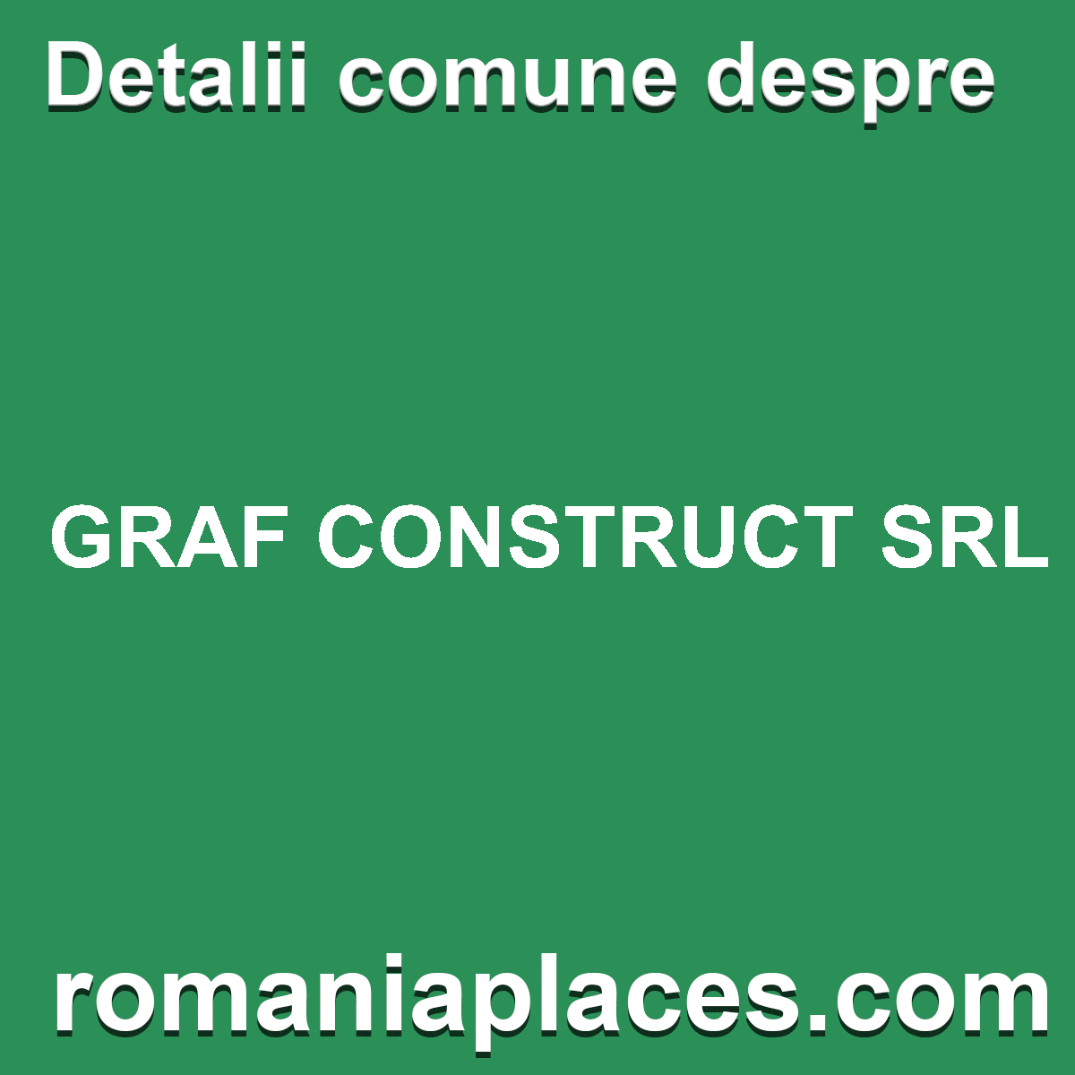 GRAF CONSTRUCT SRL