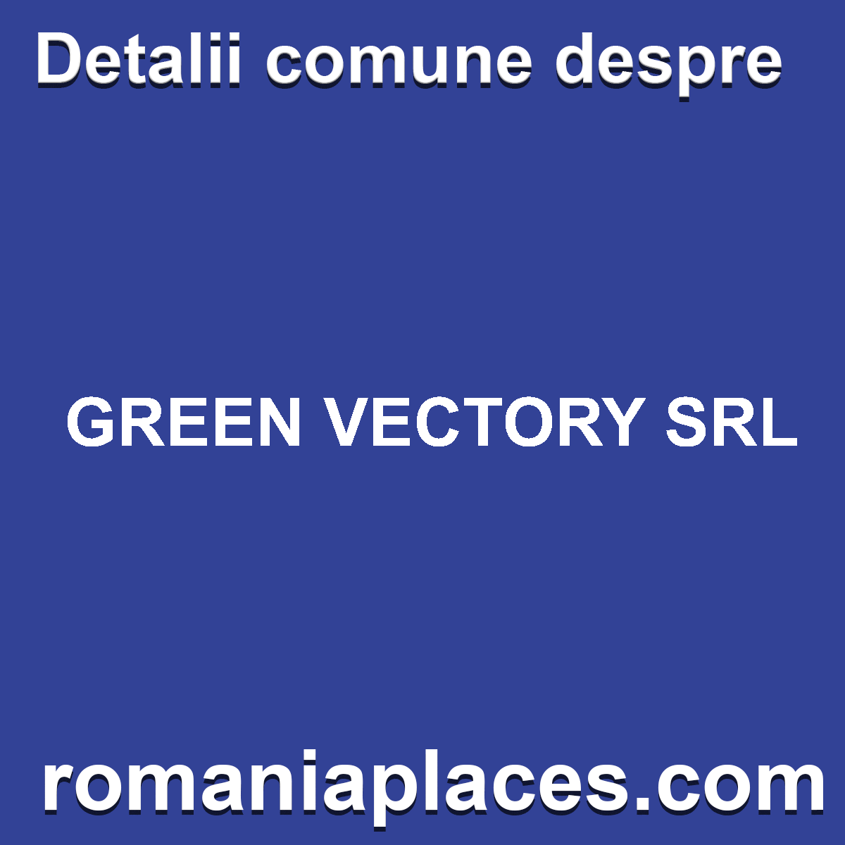 GREEN VECTORY SRL