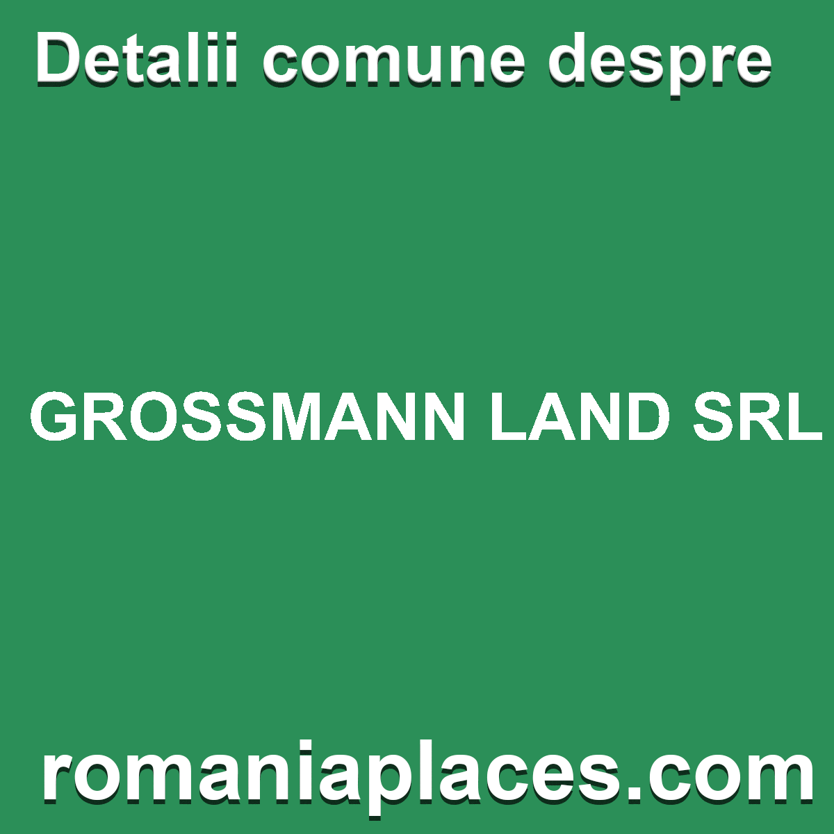 GROSSMANN LAND SRL