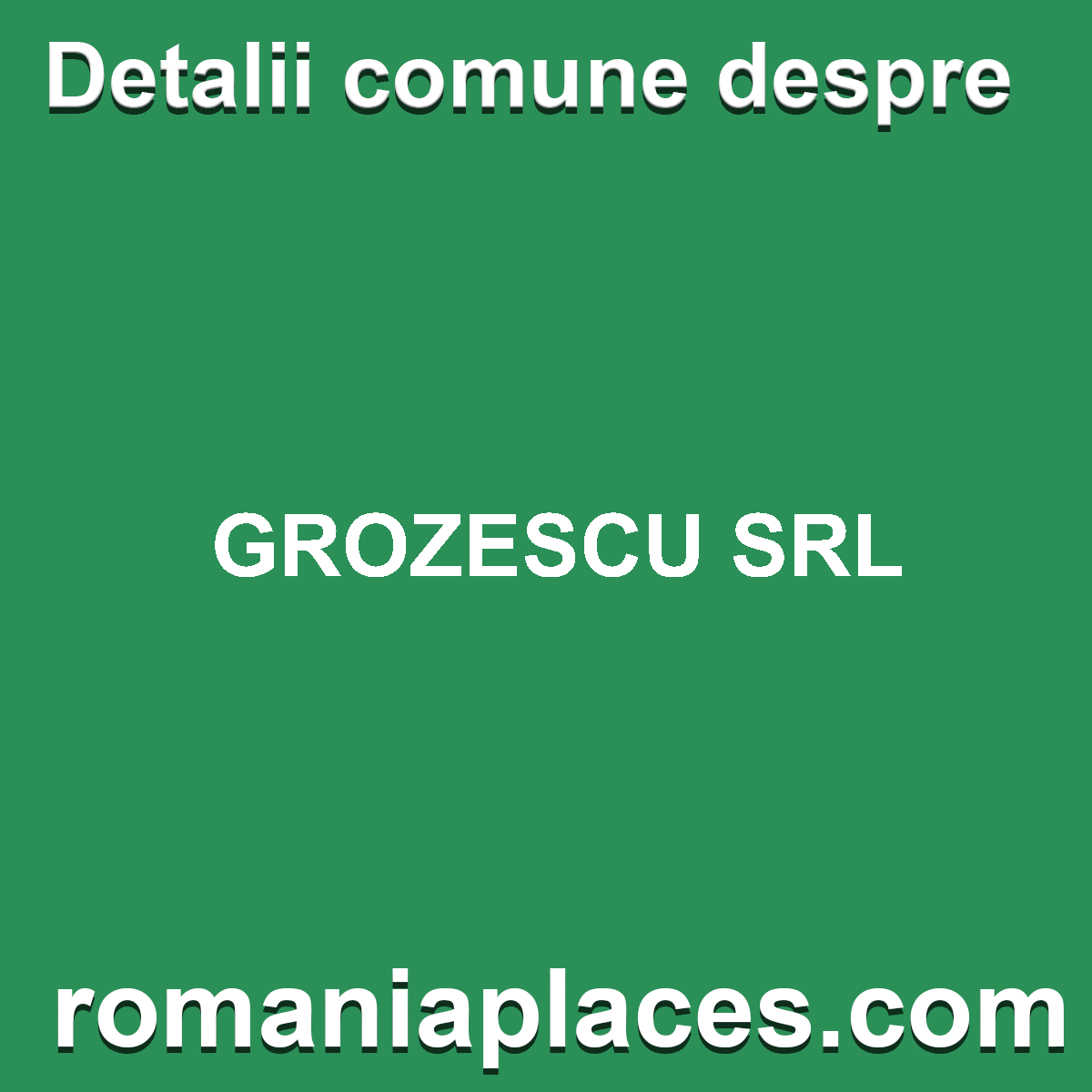 GROZESCU SRL