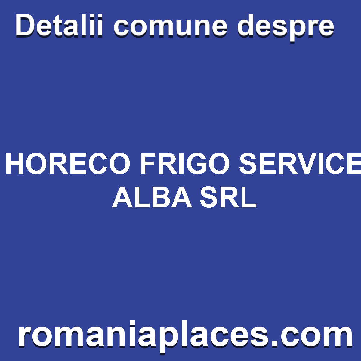 HORECO FRIGO SERVICE ALBA SRL