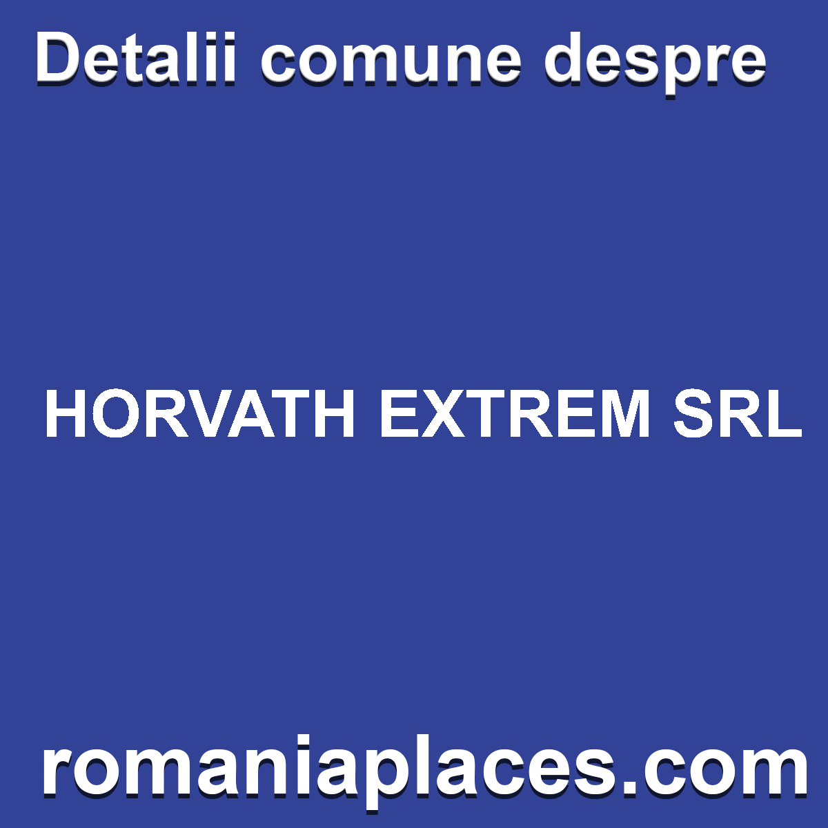 HORVATH EXTREM SRL