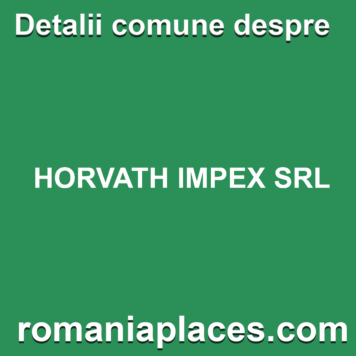 HORVATH IMPEX SRL
