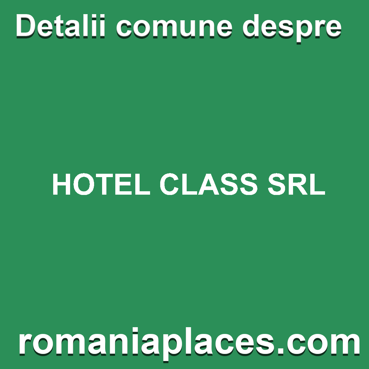 HOTEL CLASS SRL