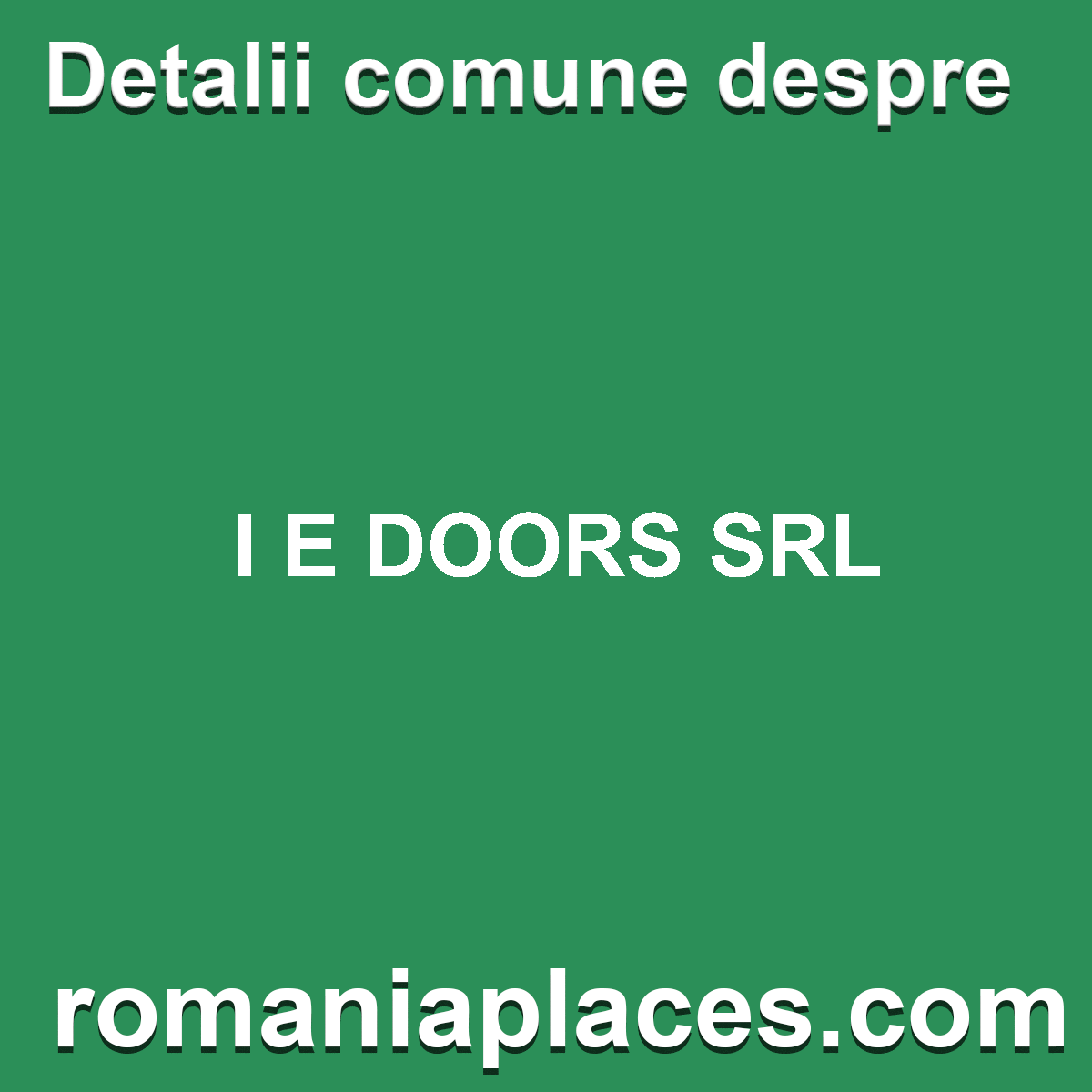 I E DOORS SRL