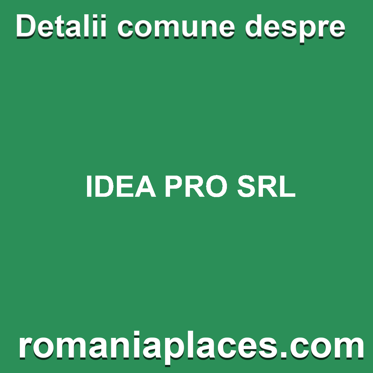 IDEA PRO SRL