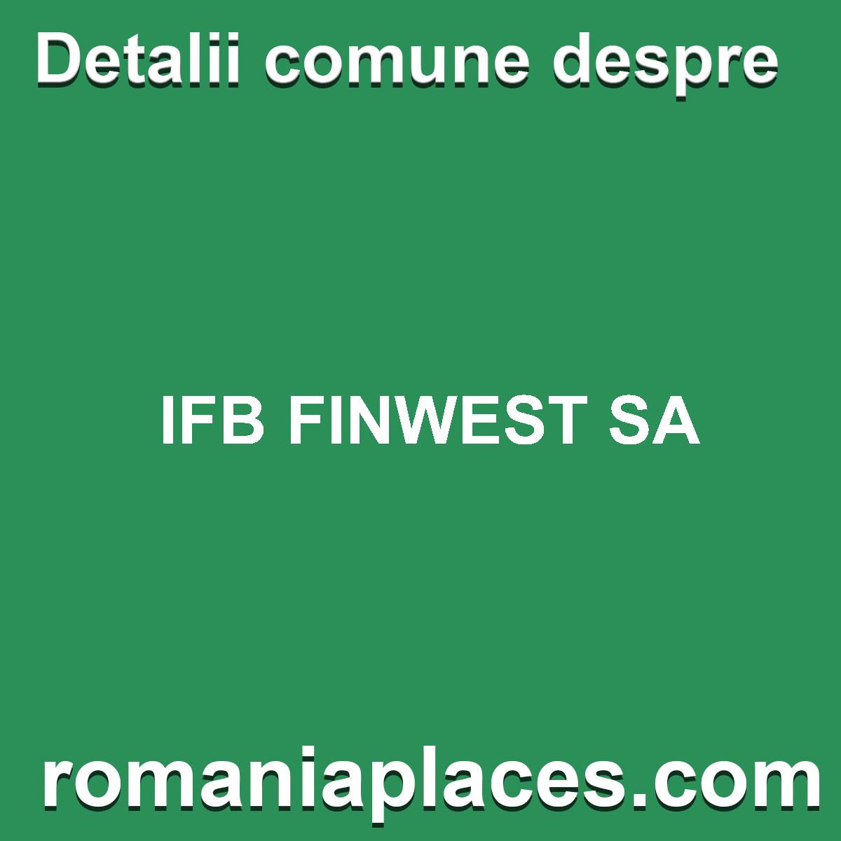 IFB FINWEST SA