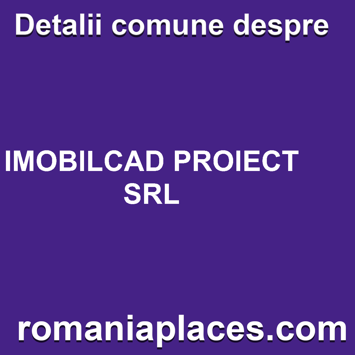 IMOBILCAD PROIECT SRL