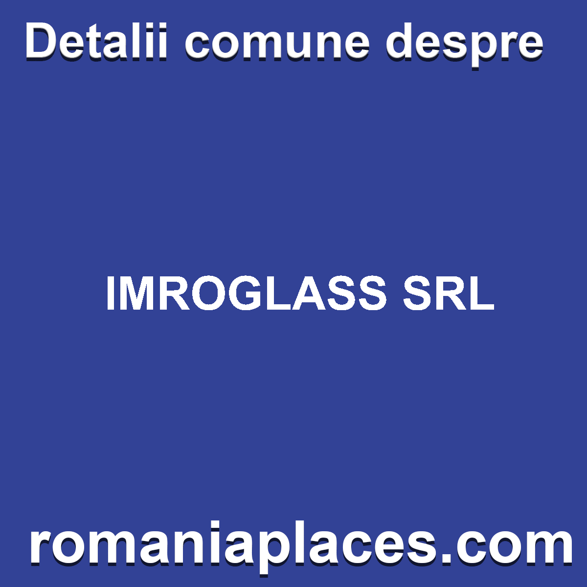 IMROGLASS SRL
