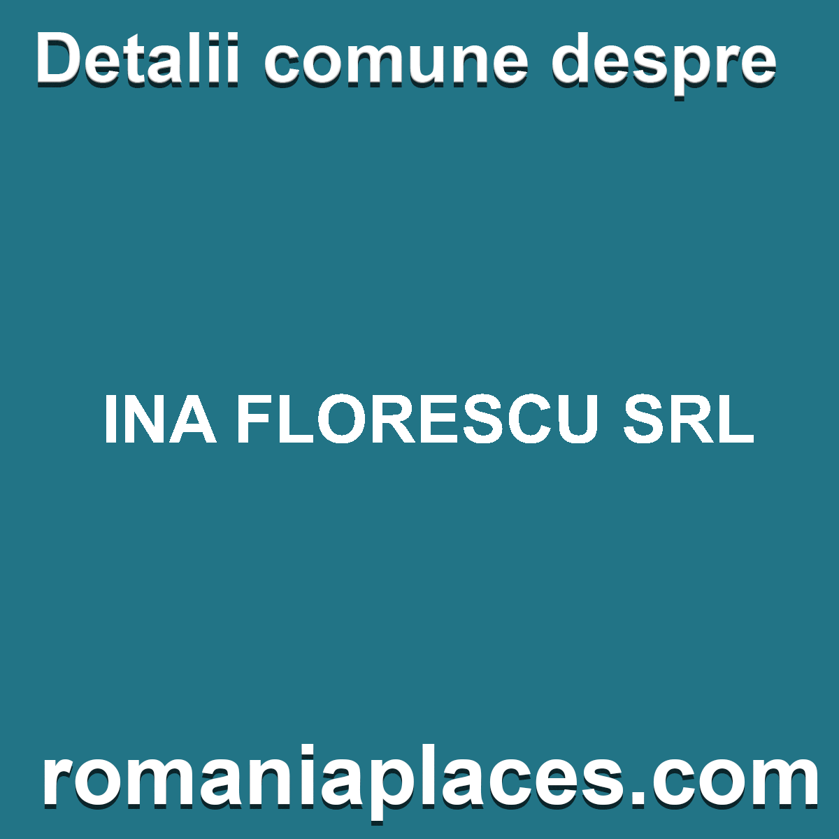 INA FLORESCU SRL