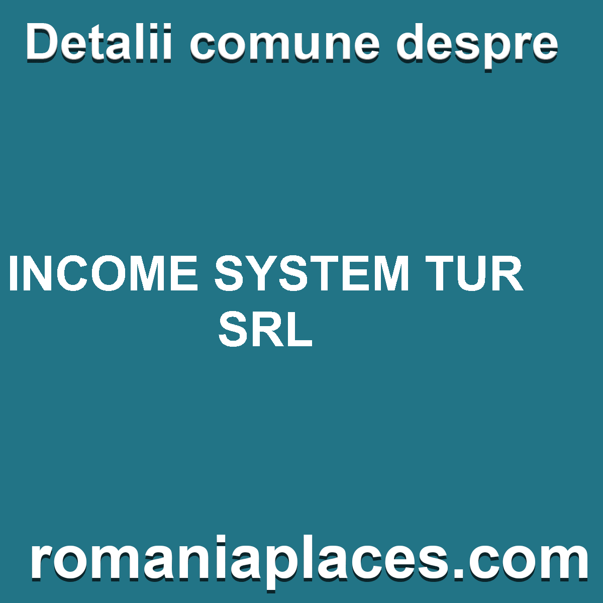 INCOME SYSTEM TUR SRL