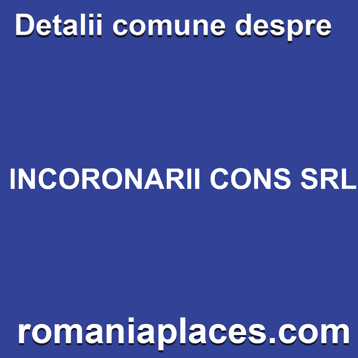 INCORONARII CONS SRL
