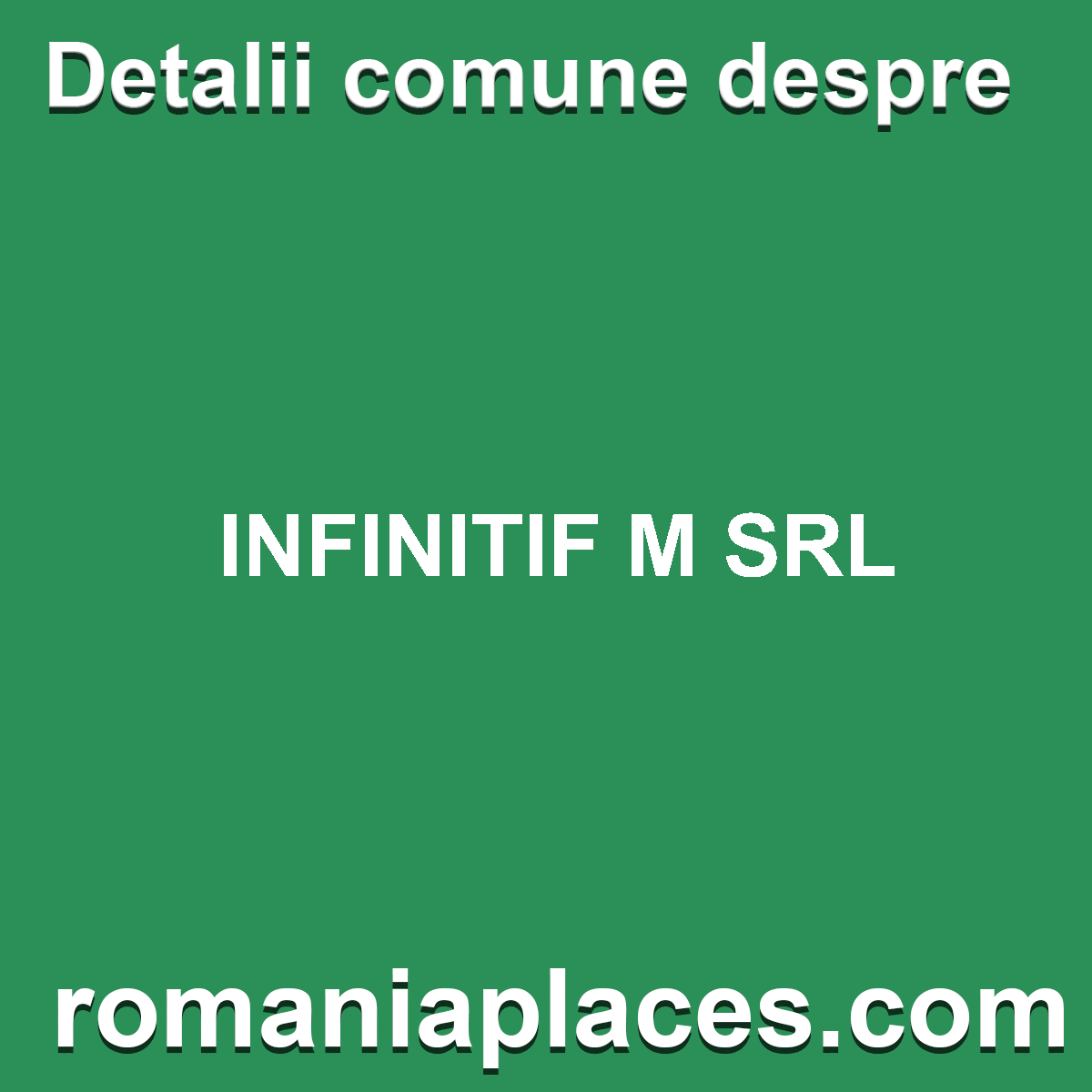 INFINITIF M SRL