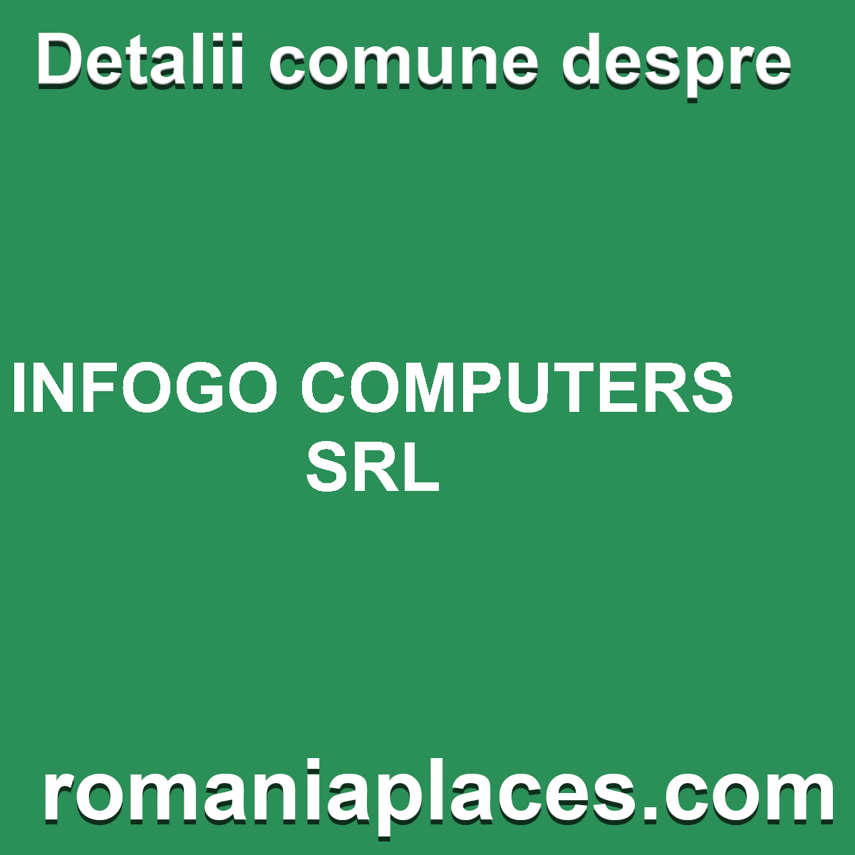 INFOGO COMPUTERS SRL