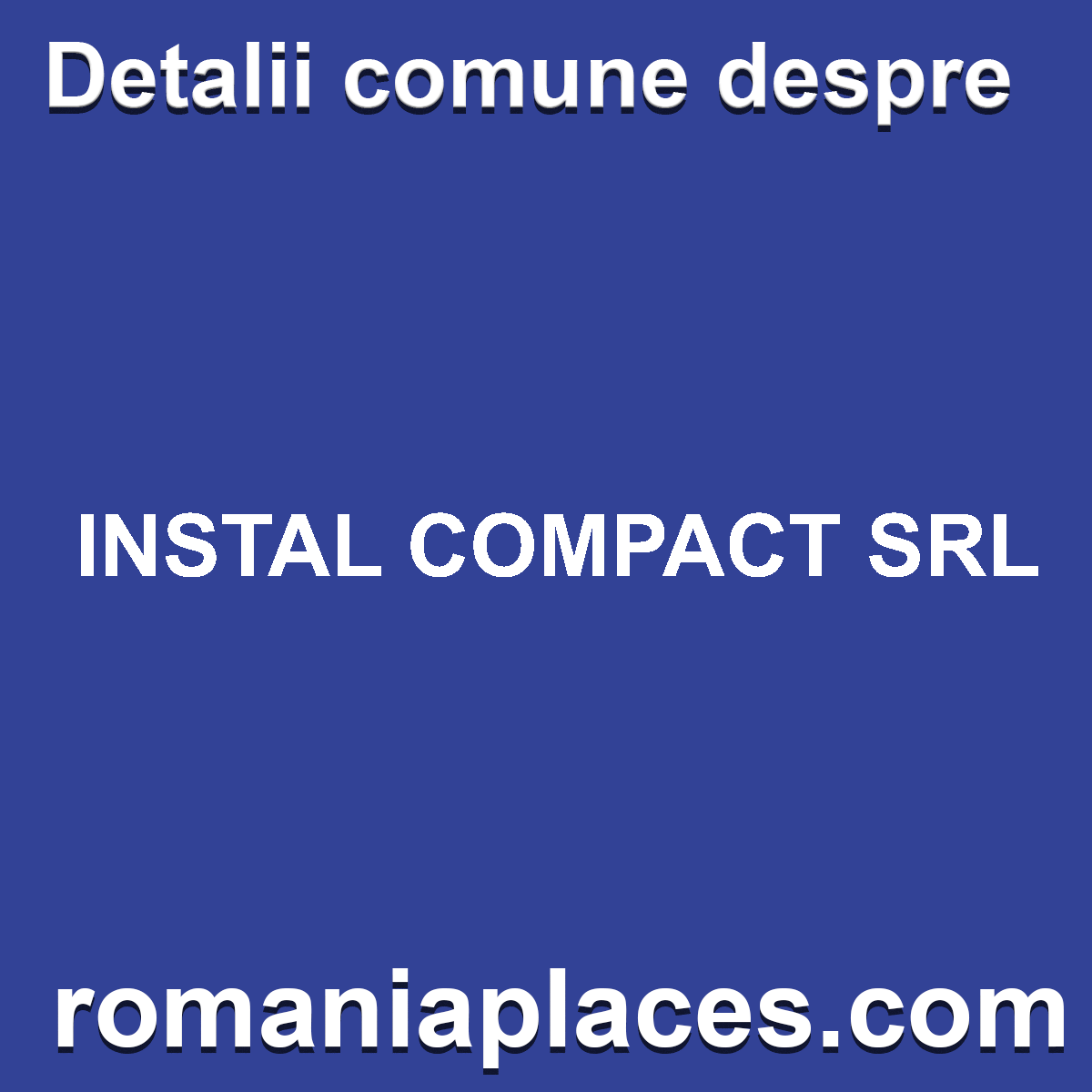 INSTAL COMPACT SRL