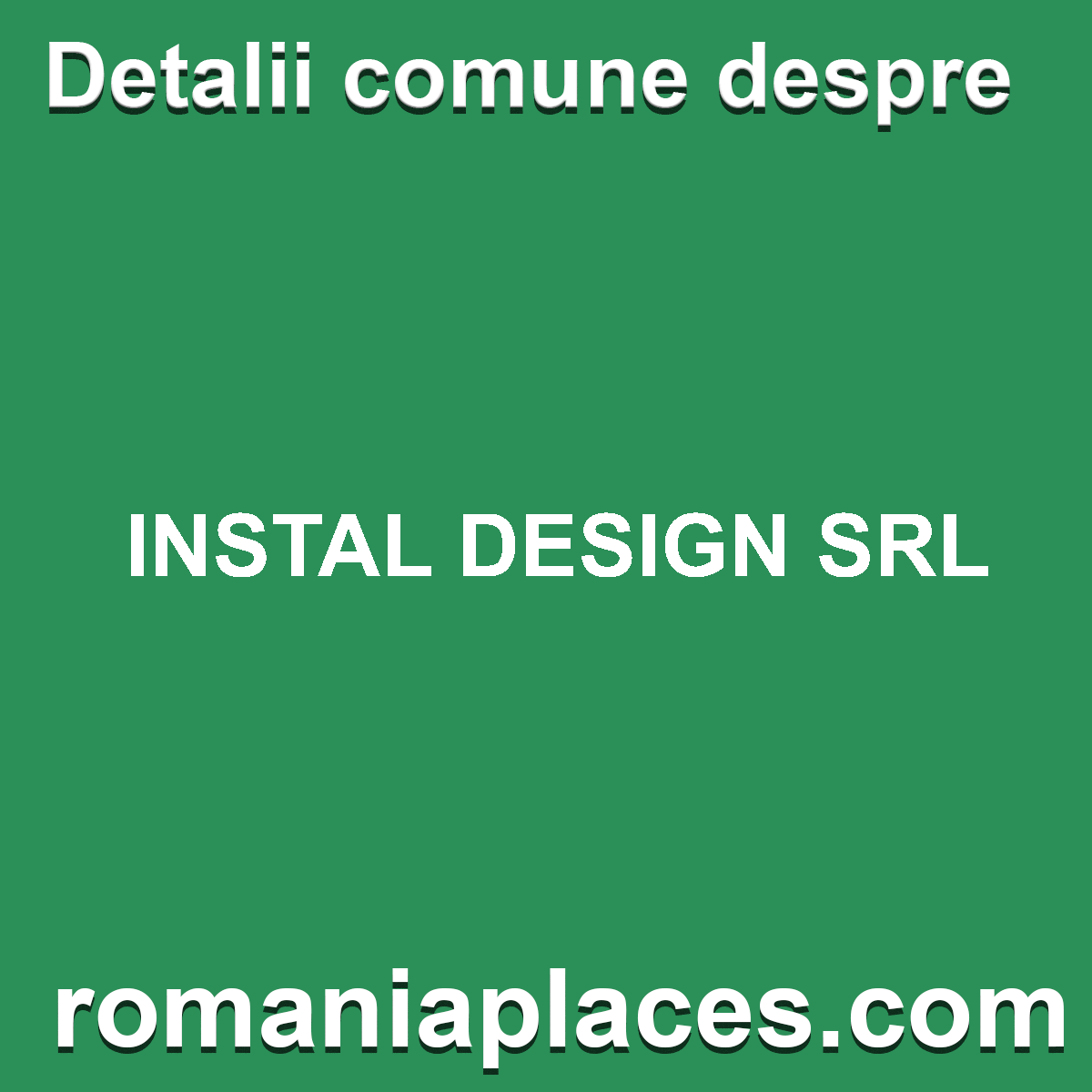 INSTAL DESIGN SRL