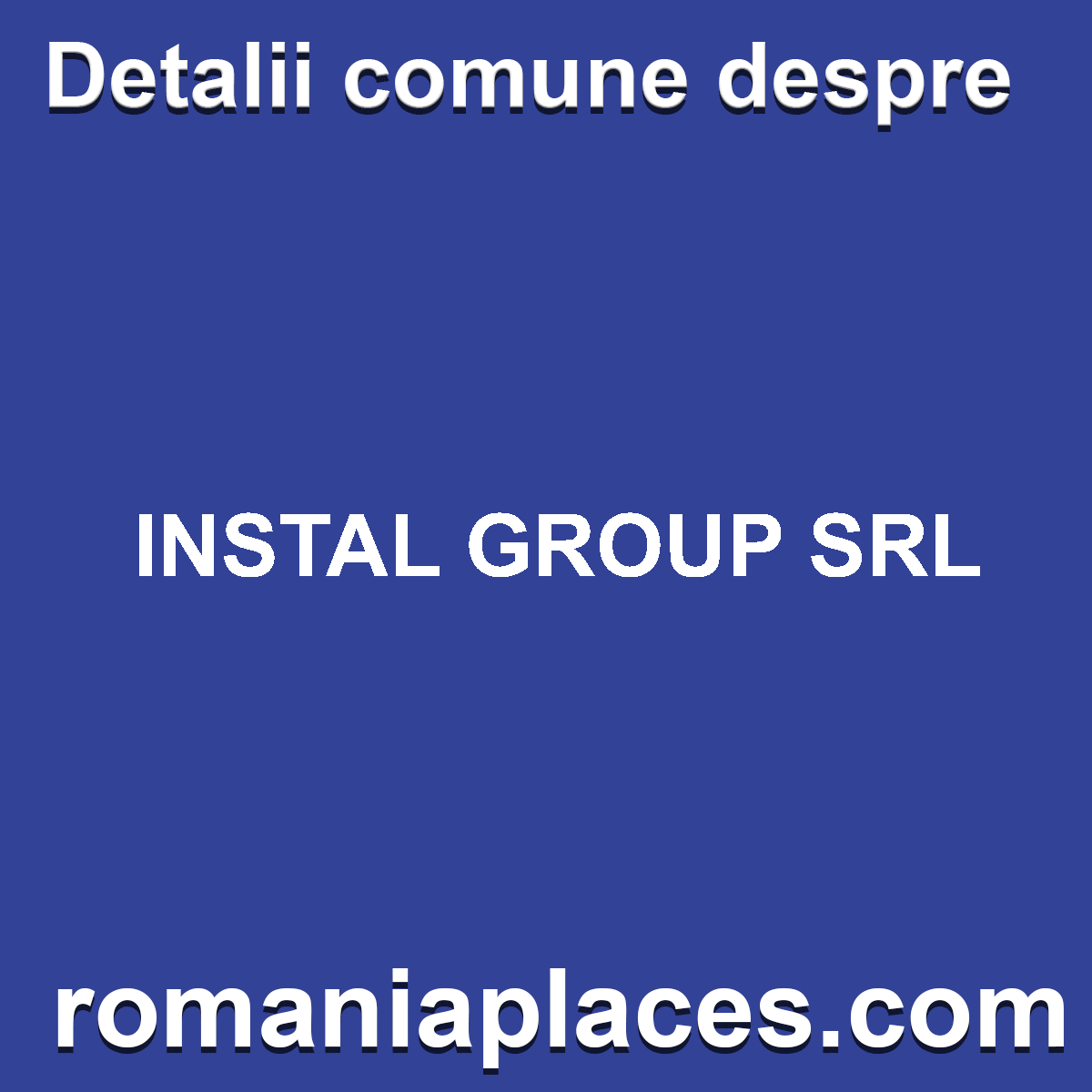 INSTAL GROUP SRL