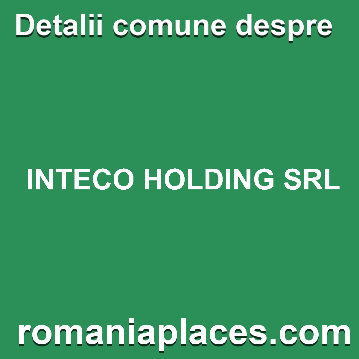 INTECO HOLDING SRL