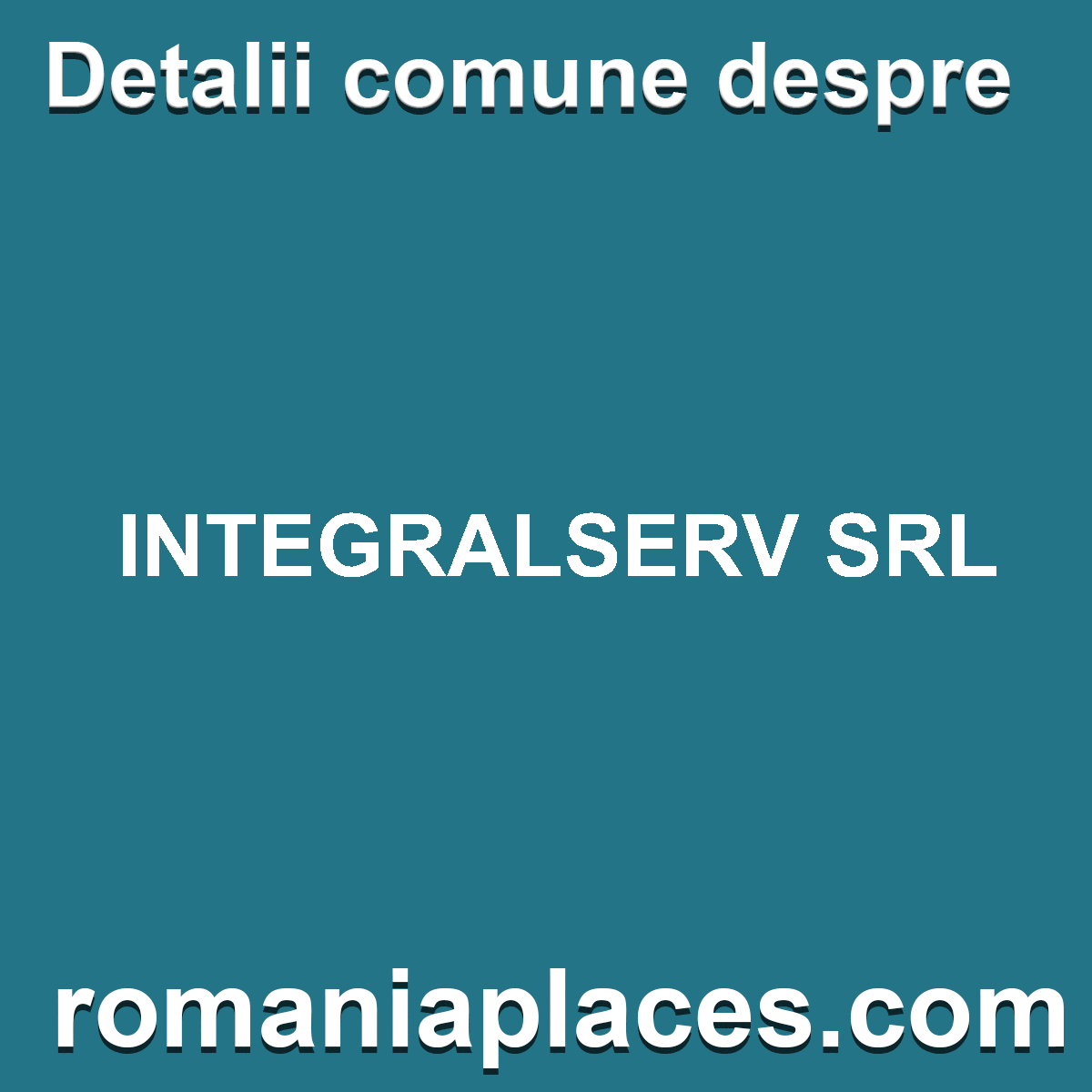 INTEGRALSERV SRL