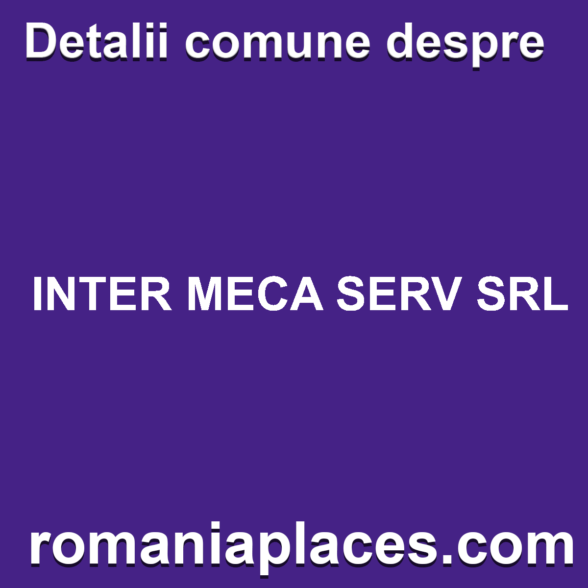 INTER MECA SERV SRL