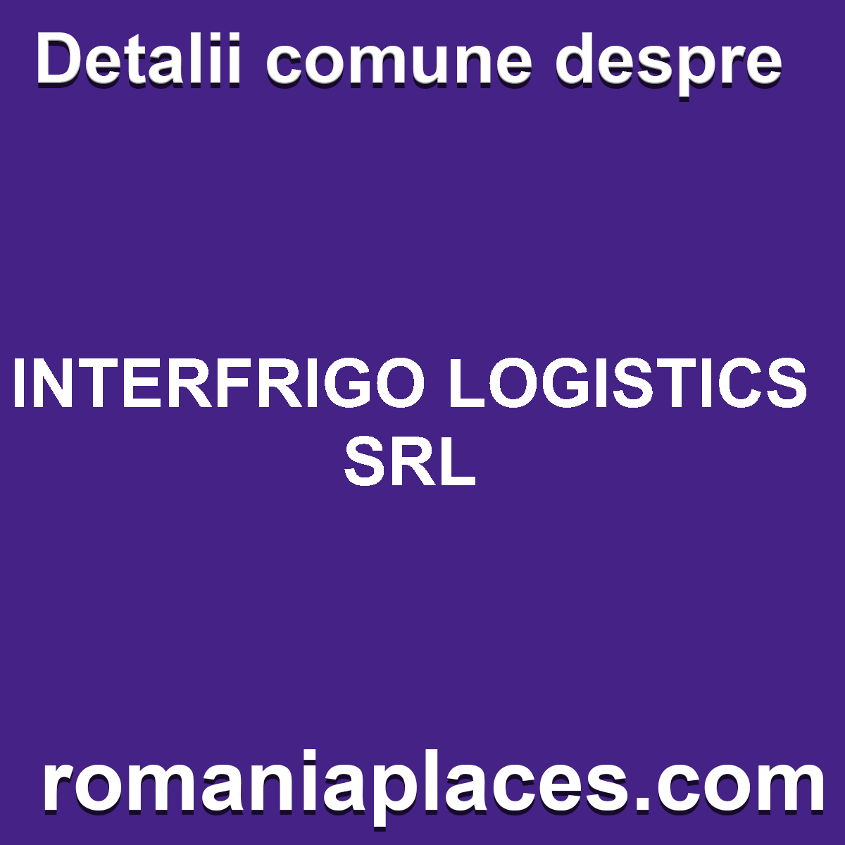 INTERFRIGO LOGISTICS SRL