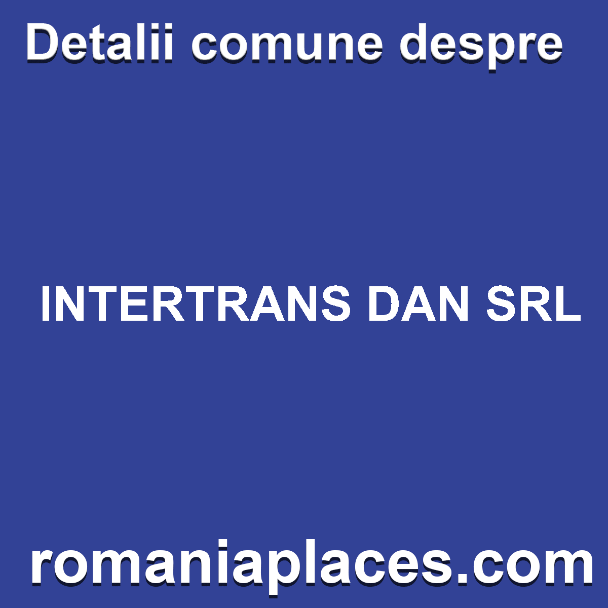 INTERTRANS DAN SRL