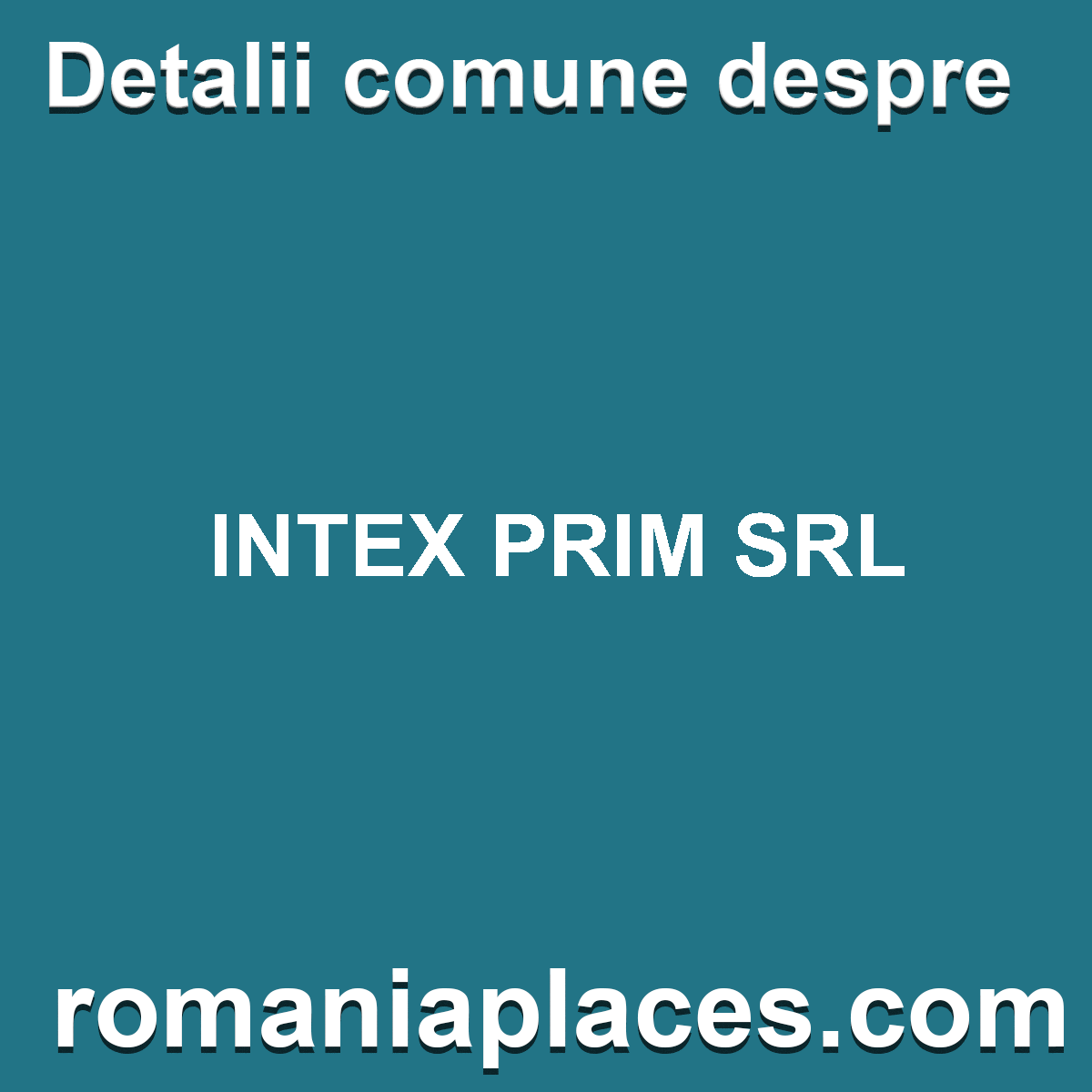 INTEX PRIM SRL