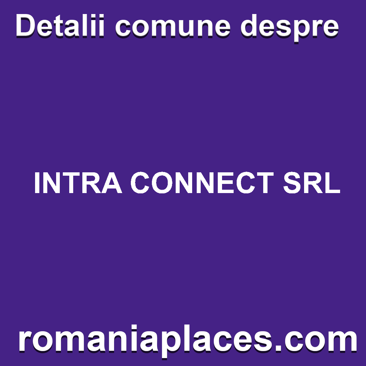 INTRA CONNECT SRL