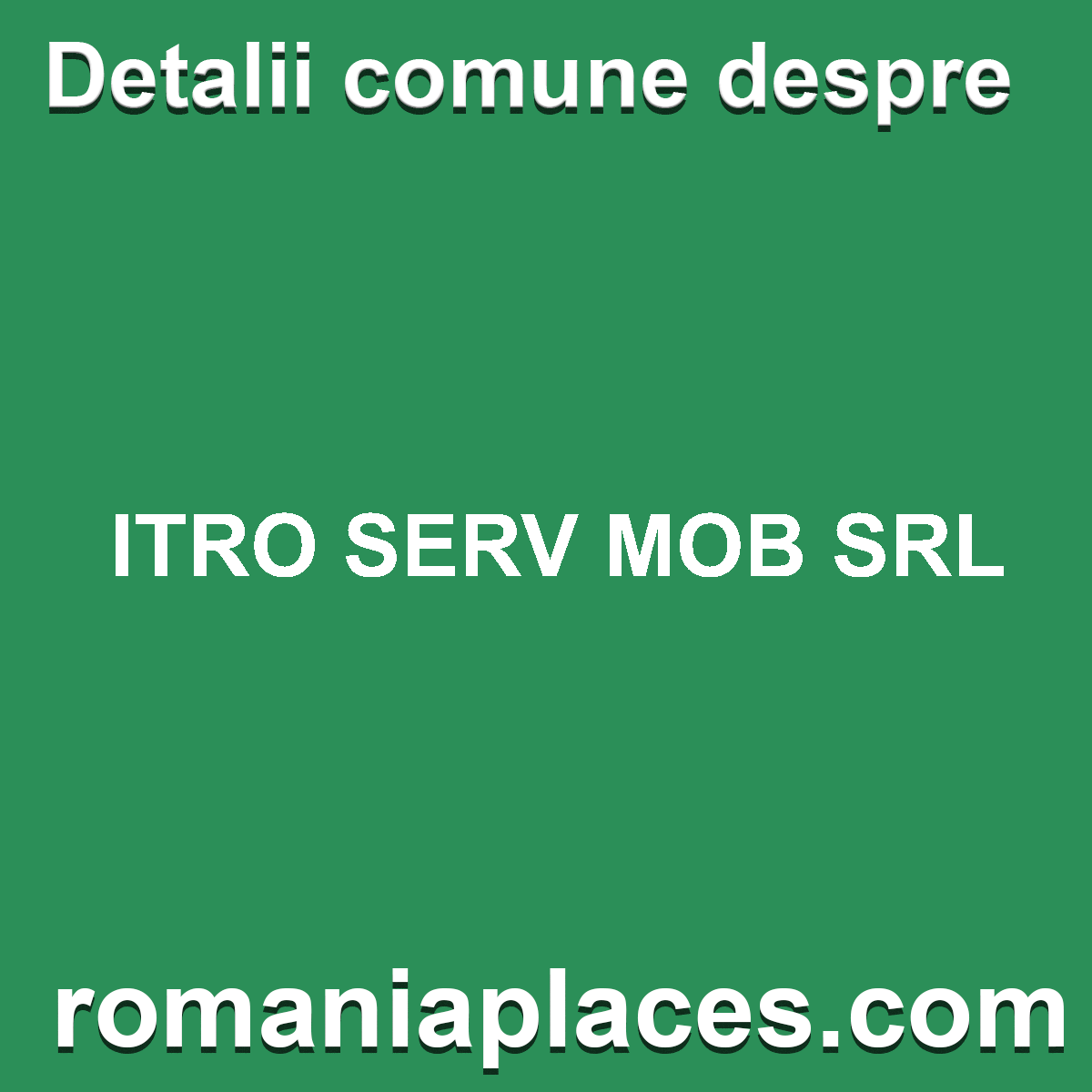 ITRO SERV MOB SRL