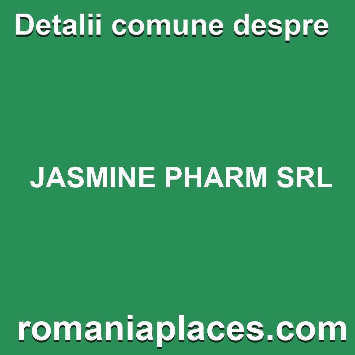 JASMINE PHARM SRL