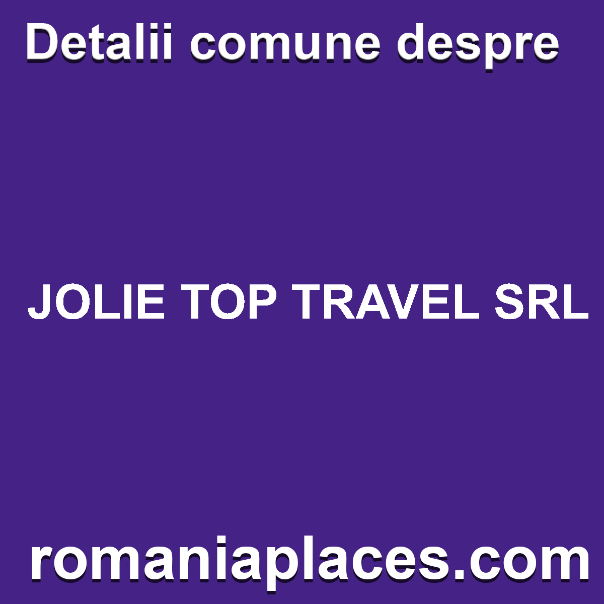 JOLIE TOP TRAVEL SRL