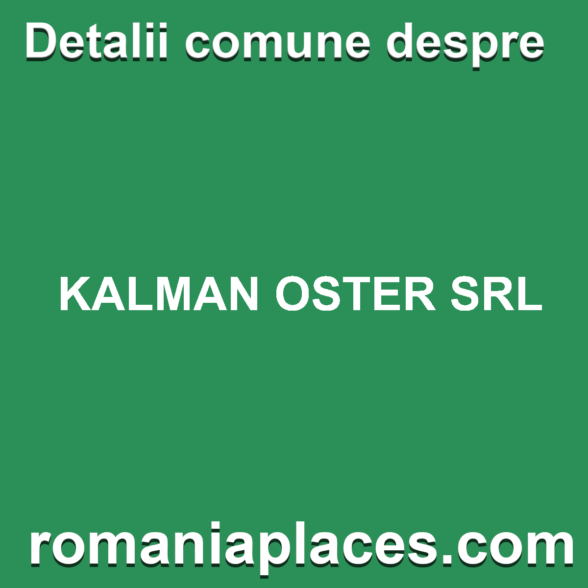 KALMAN OSTER SRL
