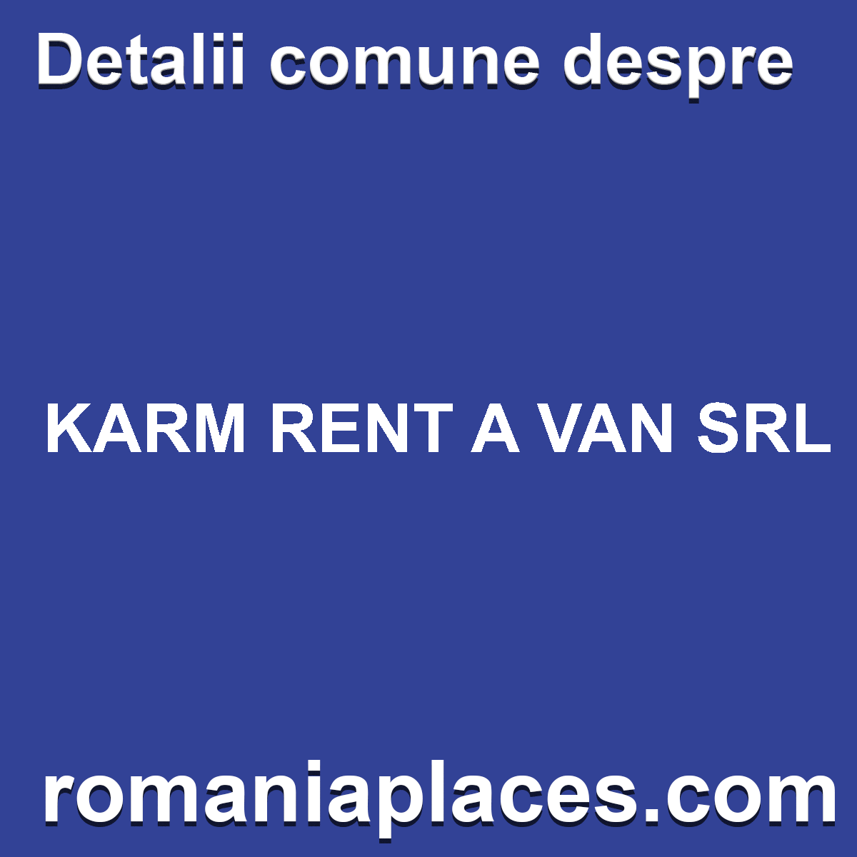 KARM RENT A VAN SRL