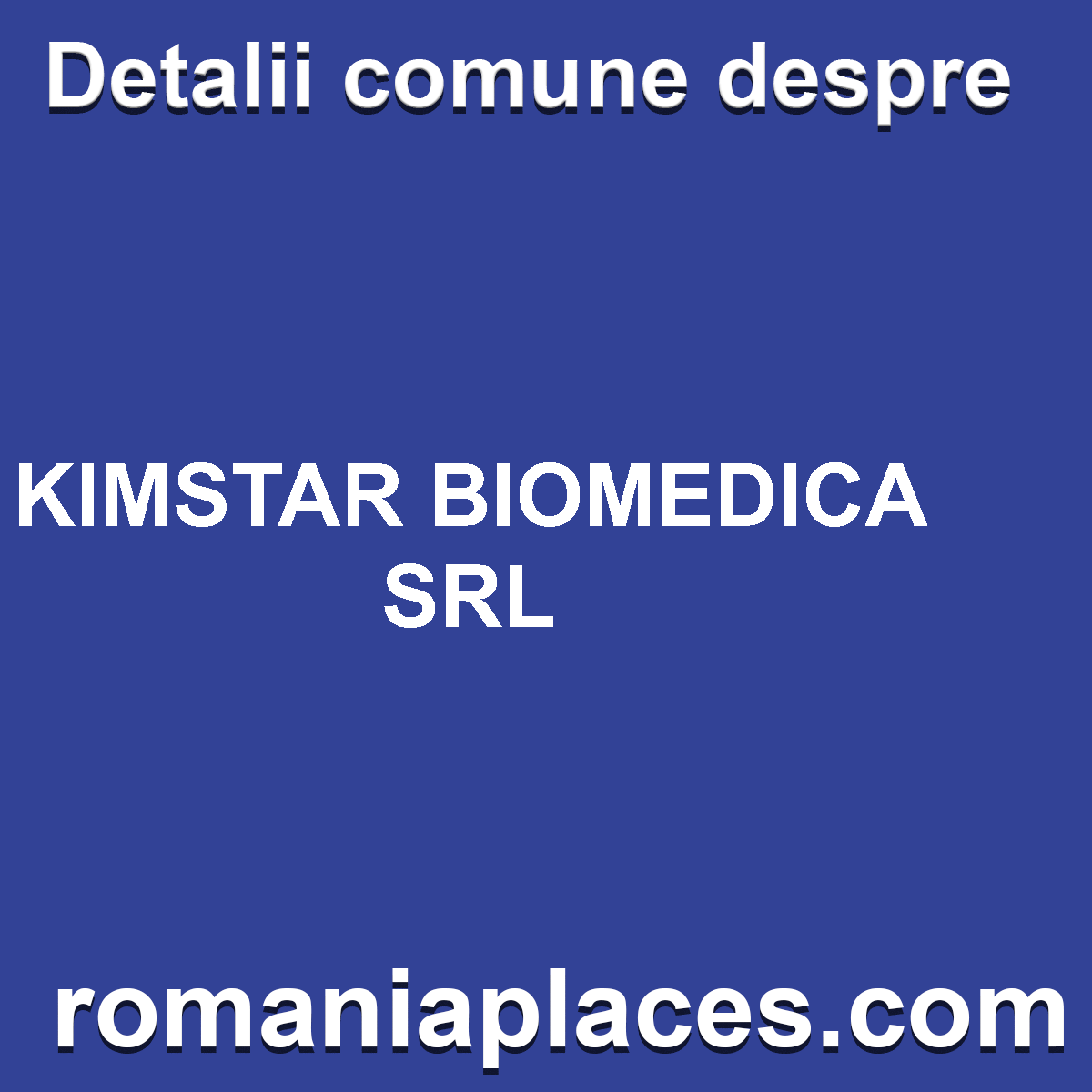 KIMSTAR BIOMEDICA SRL