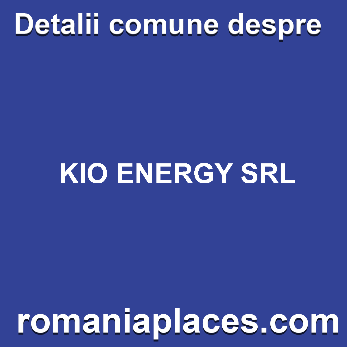 KIO ENERGY SRL