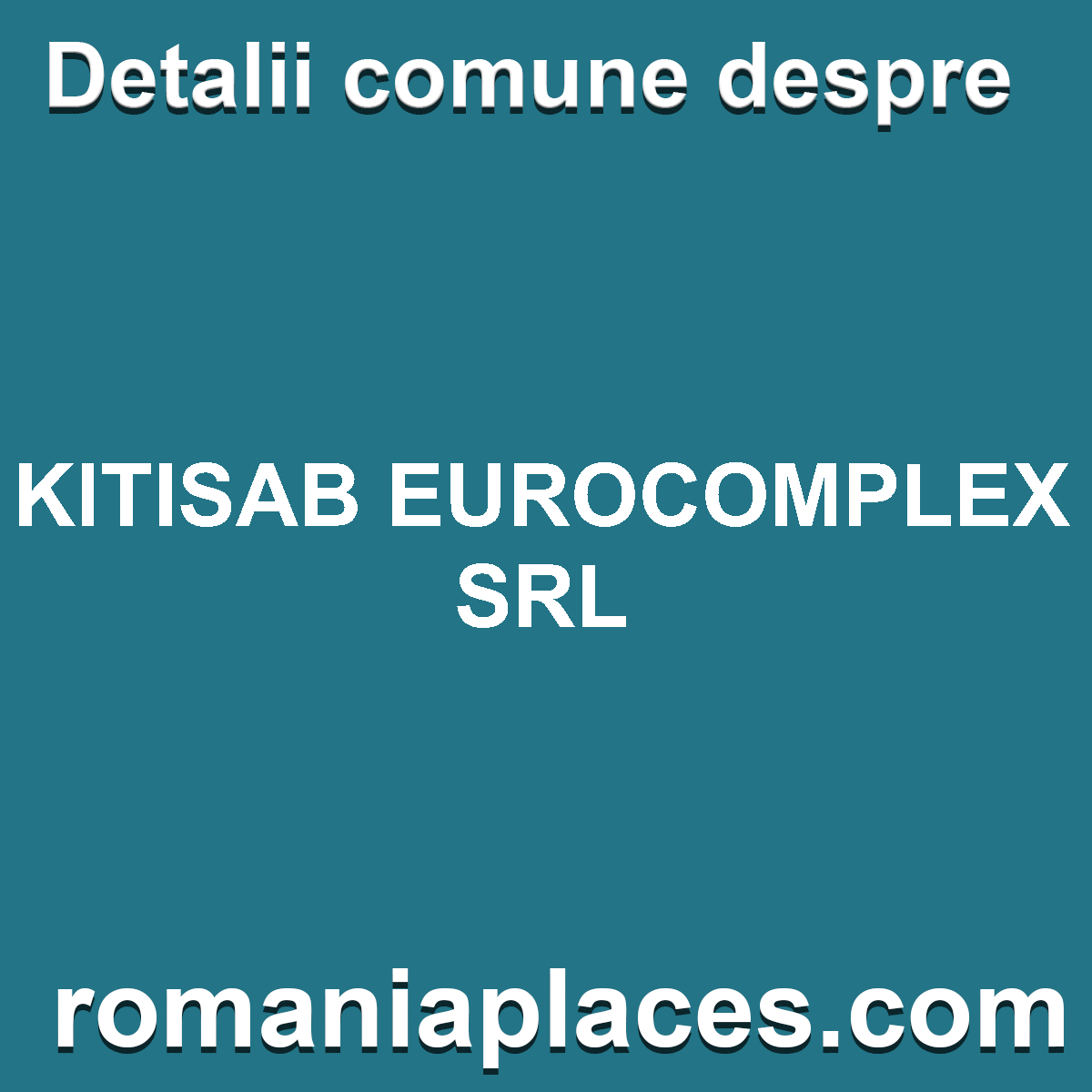KITISAB EUROCOMPLEX SRL