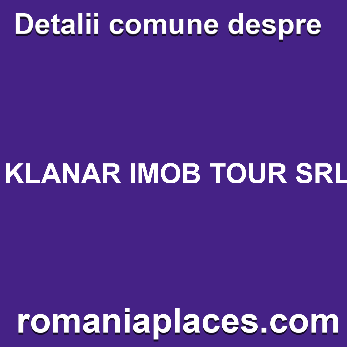 KLANAR IMOB TOUR SRL