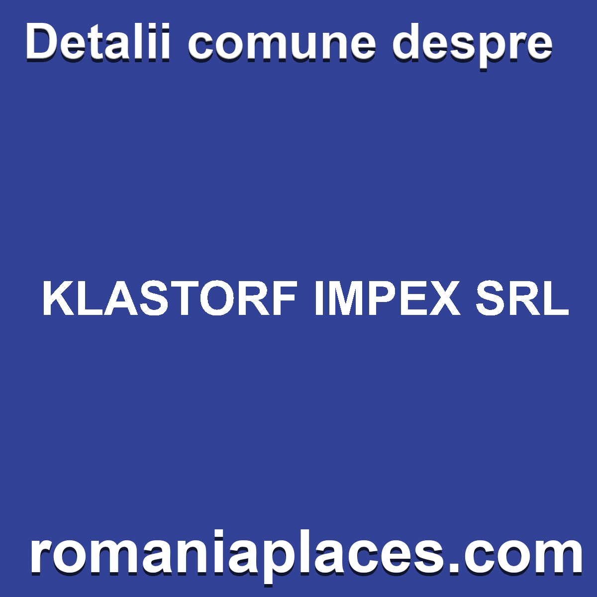 KLASTORF IMPEX SRL