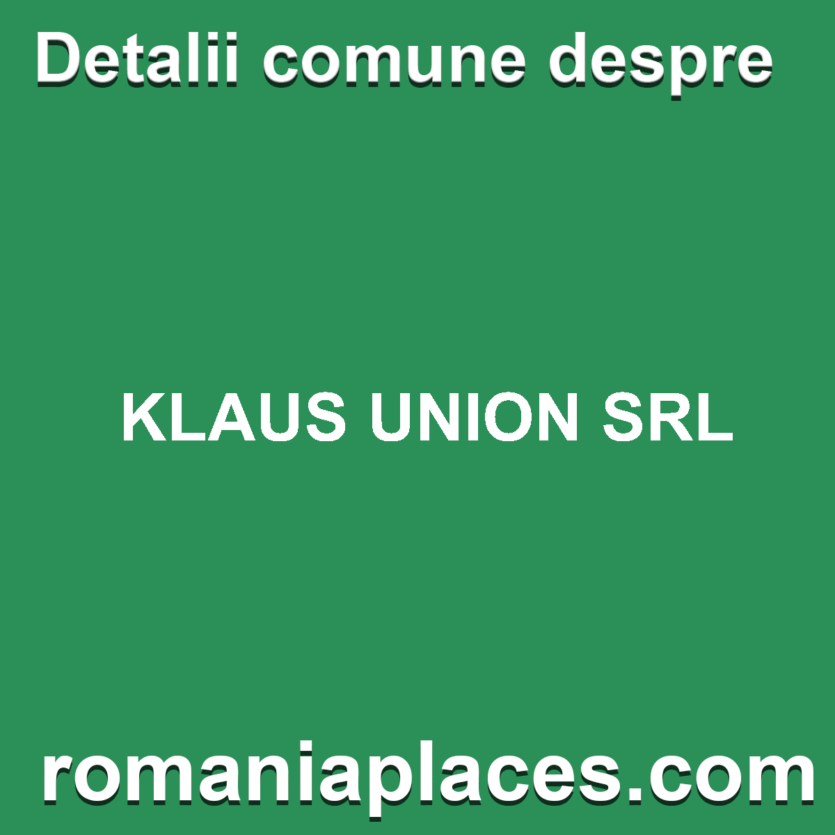 KLAUS UNION SRL