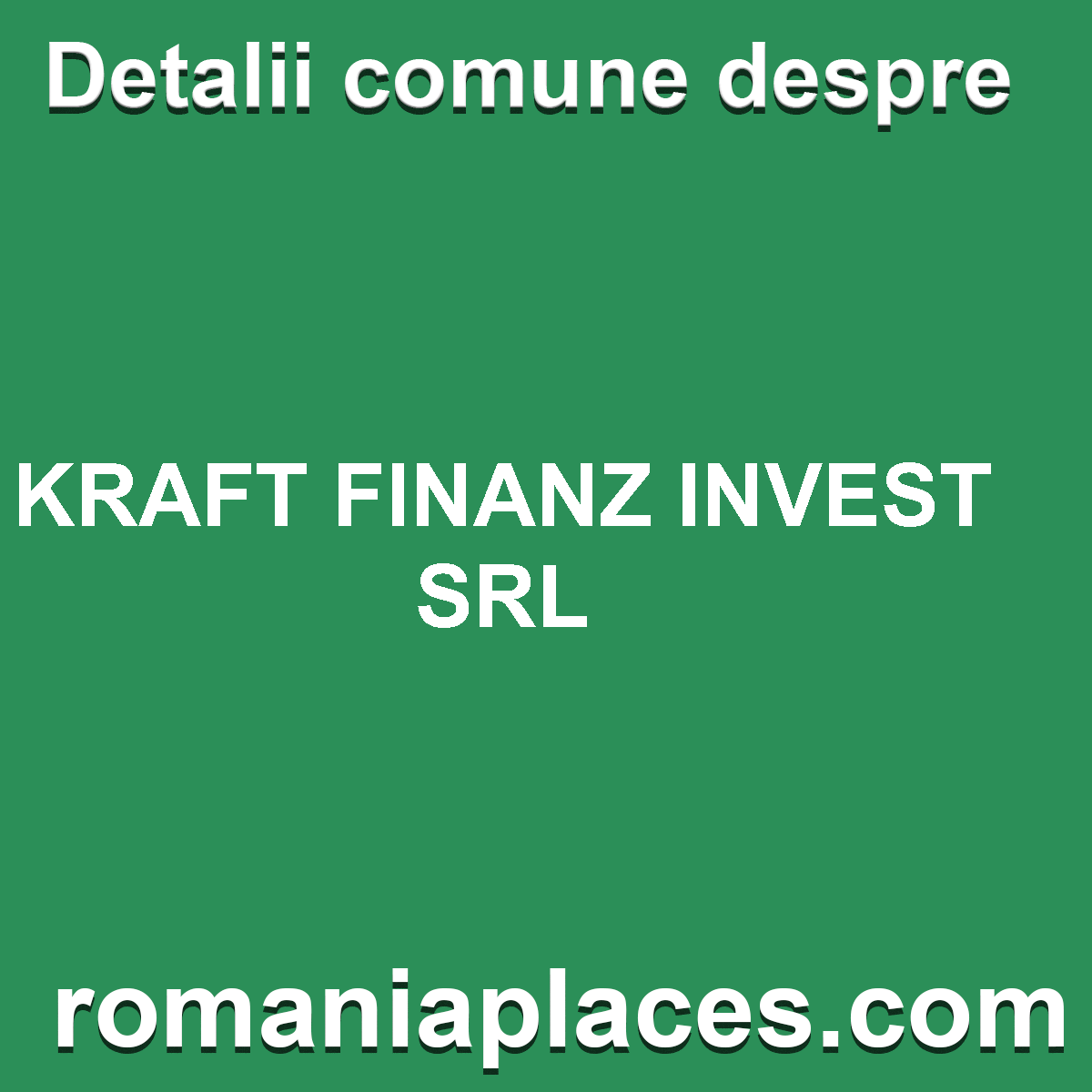 KRAFT FINANZ INVEST SRL