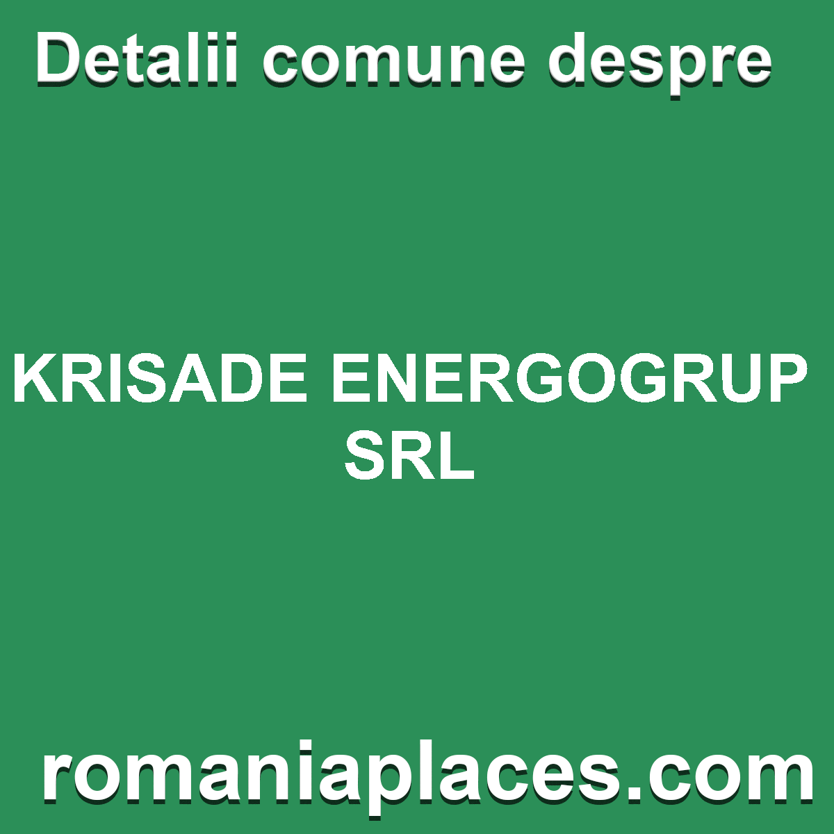 KRISADE ENERGOGRUP SRL