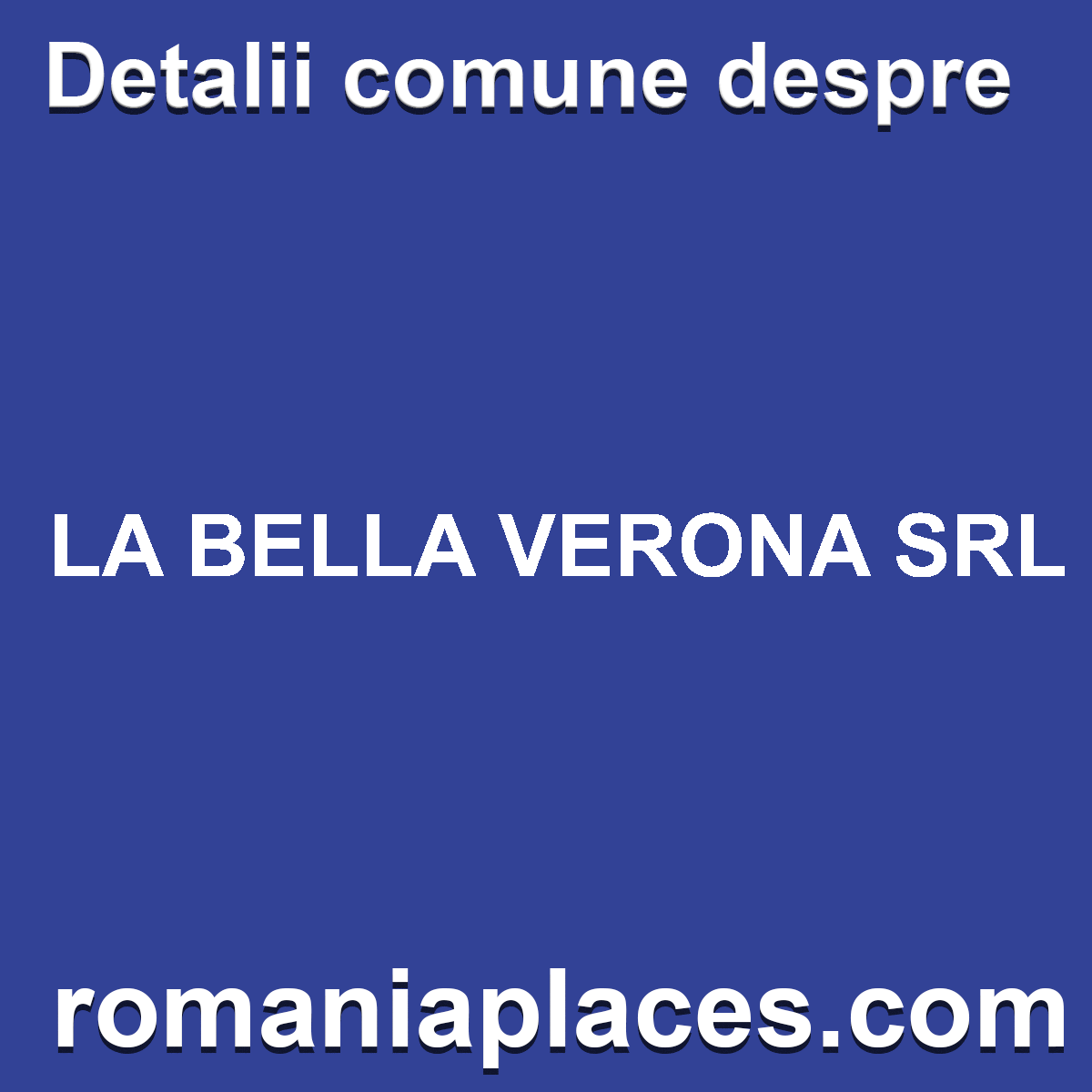 LA BELLA VERONA SRL