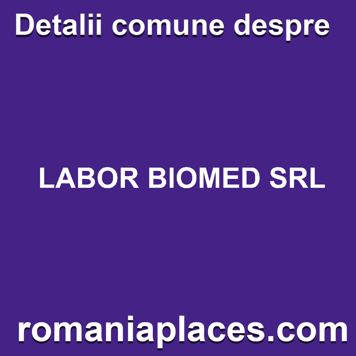 LABOR BIOMED SRL