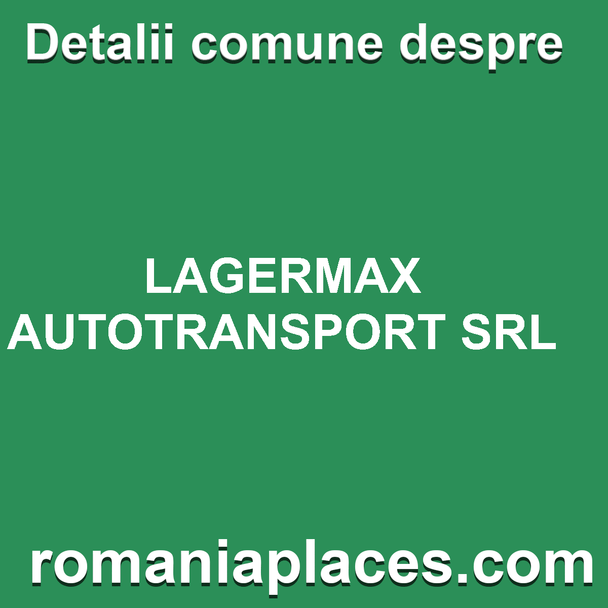LAGERMAX AUTOTRANSPORT SRL