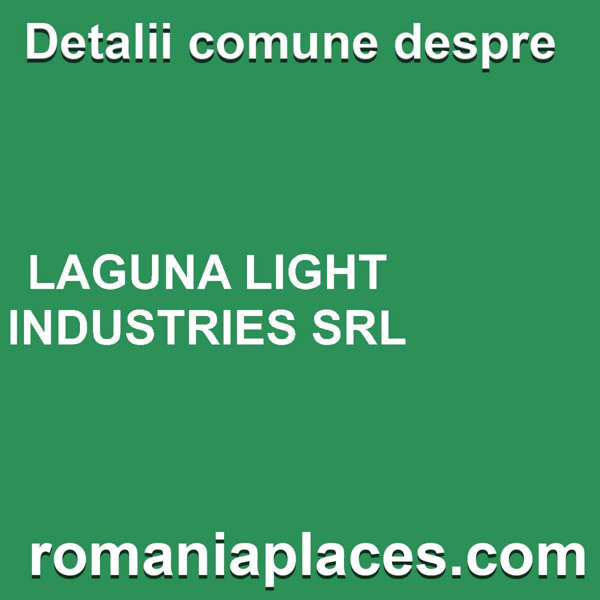 LAGUNA LIGHT INDUSTRIES SRL