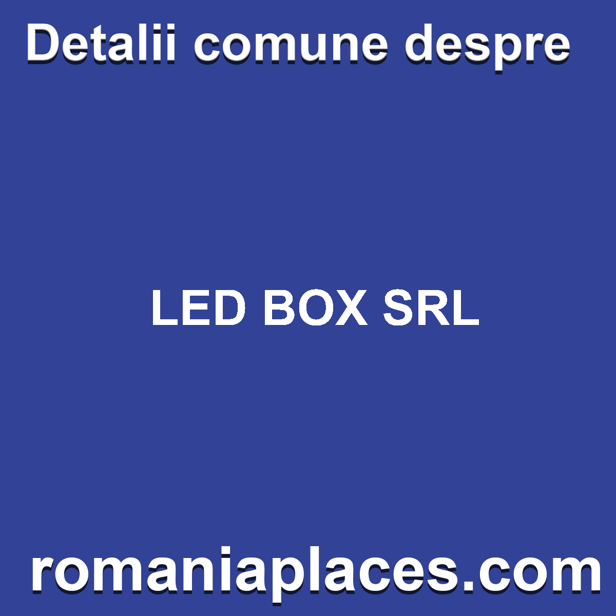 LED BOX SRL
