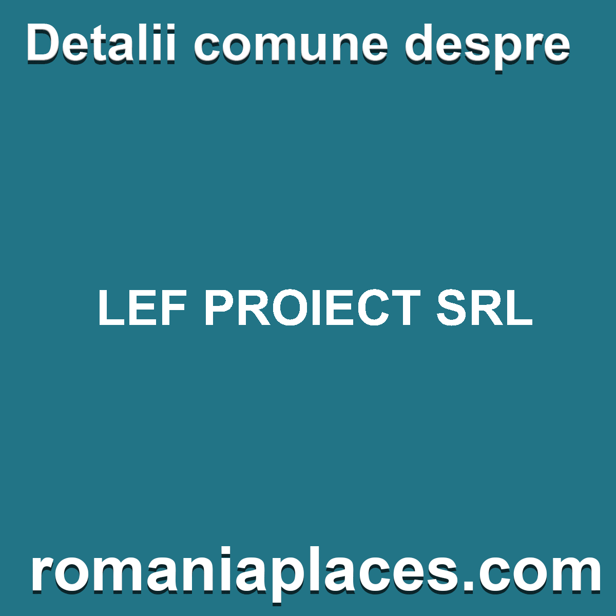 LEF PROIECT SRL